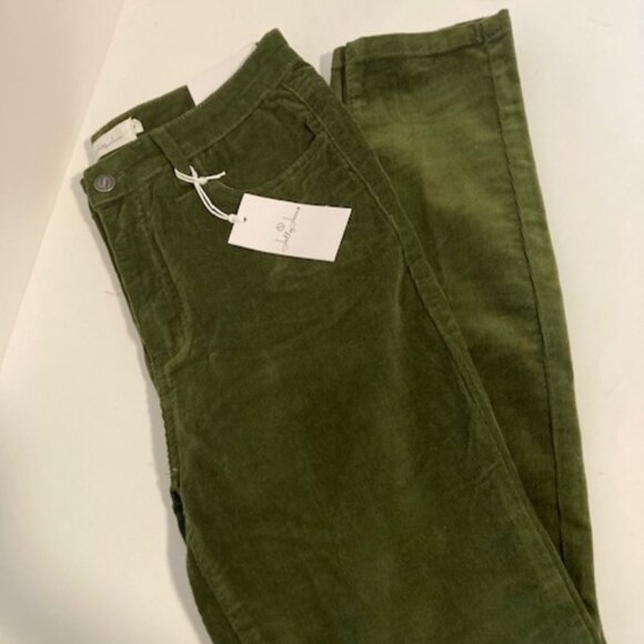 NWT Jelly Jeans Women's Olive Corduroy Skinnies - Size 9 (Women's 10) - Picture 3 of 3